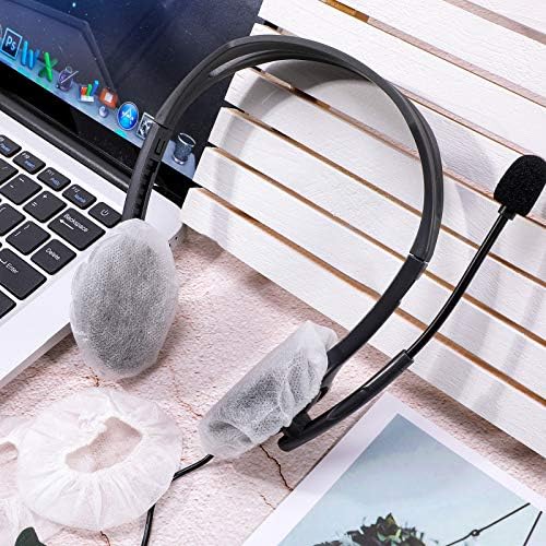 BBTO 300-Piece Disposable Headphone Covers – Premium Non-Woven Sanitary Fabric Earphone Protectors for Enhanced Hygiene and Comfort in Shared Spaces (11 cm, Available in White, Blue, and Black) – Ideal for Gyms, Schools, and Offices. Elevate your audio experience with these versatile, easy-to-use covers designed to fit most standard headphones, ensuring a clean, barrier against sweat and dirt. Perfect for maintaining headphone longevity while promoting quick, effortless changes between users. Enjoy superior sound quality and ultimate comfort with these breathable, skin-friendly materials. A must-have accessory for anyone valuing hygiene and cleanliness in communal environments.