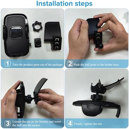 Toyota RAV4 2013-2018 Air Vent Phone Holder Mount – Universal Fit for 4.0″-7.0″ Smartphones, 360-Degree Rotation, Easy Installation, Durable Dashboard Accessory for Enhanced Driving Safety and Connectivity