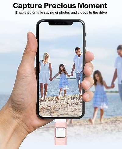 256 GB i Phone Photo Stick – High-Speed USB Flash Drive for Effortless Data Transfer & External Storage for i Phone/i Pad/PC (Sleek Blue Design) – Expand Your Memory with Style and Reliability