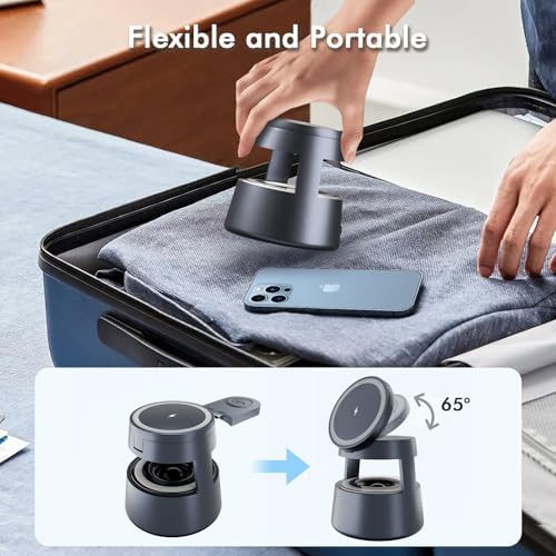 5-in-1 Mag Safe Wireless Charging Station with Bluetooth Speaker & Night Light – Fast Charging Hub for i Phone 16/15/14/13/12 Pro Max, Apple Watch Ultra, and Air Pods – Portable Travel-Friendly Design with Adjustable Warm Light and Enhanced Safety Features