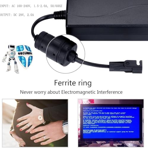 Ultra-Efficient 29 V 2-Pin Power Adapter for Versa Desk Ultralite VUL3624 – High-Performance Electric Converter for Effortless Height Adjustment – Premium Replacement Charger Enhancing Sit-Stand Desk Functionality and Versatile Compatibility for Ideal Work Environments