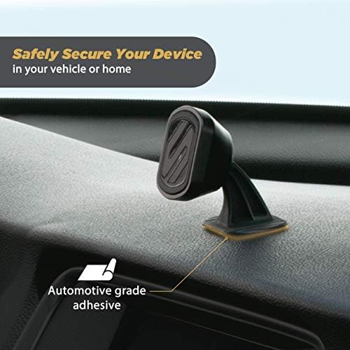 Scosche Magic Mount Select Dual Pack – Premium Magnetic Car Phone Holder for i Phone & Android – Secure 360° Adjustable Mount for Hands-Free Driving – Ideal for Dash & Window Use – Durable Design for Enhanced Compatibility & Safety