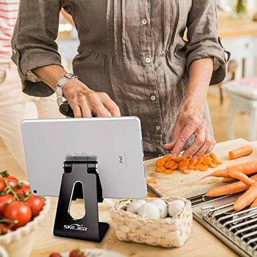 Adjustable Cell Phone Stand, Phone Holder,Tablet Stand Dock,Aluminum Desktop Compatible with iPhone 12 iPad,Samsung Galaxy,Google All Smart Phone/Tablets Under 10 in-Rose Gold + Royal Purple – Enhanced Compatibility and Speed