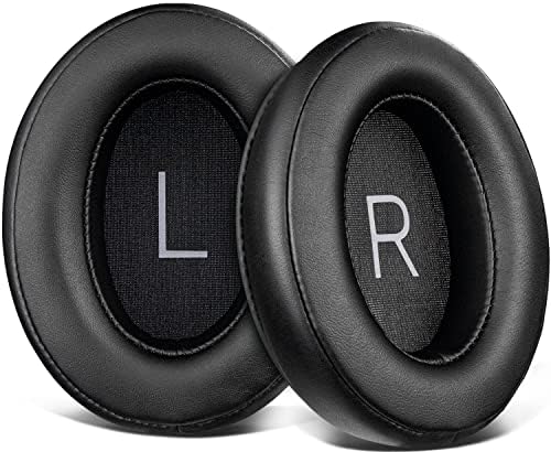 Premium SOULWIT Replacement Earpads for Sennheiser Momentum 3 Wireless Noise Cancelling Headphones – Soft Protein Leather & Memory Foam Cushions for Ultimate Comfort and Noise Isolation, Quick Installation, Sleek Black Design, Compatible Accessories for Enhanced Audio Experience