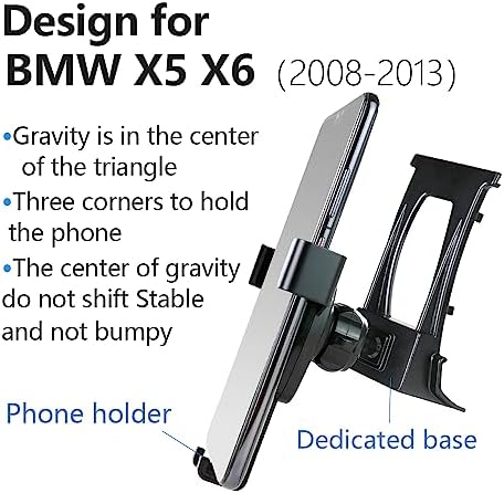 Premium BMW X5 & X6 Car Phone Holder (2014-2019) – Ultimate Smartphone Mount for Seamless Navigation & Hands-Free Communication – Durable Design, Easy Installation, and Enhanced Interior Aesthetics