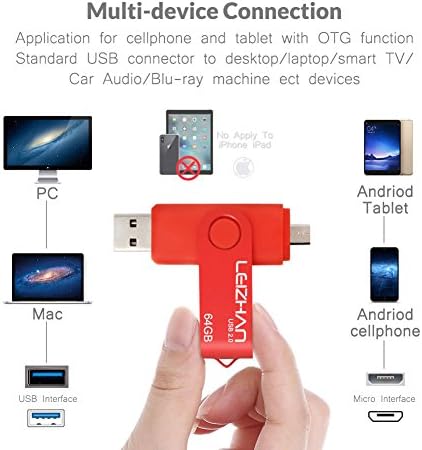 Unlock Ultimate Storage with LEIZHAN 128 GB OTG Flash Drive – Fast USB 2.0 Micro Pendrive for Android Devices, Perfect for Samsung Galaxy, Xiaomi, LG, Sony, One Plus, HTC, and Meizu – Reliable, Portable Memory Solution for Photos, Videos, and Documents