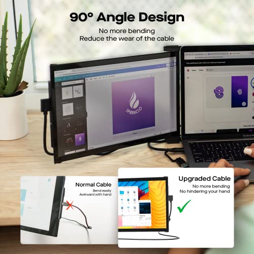 MP Mobile Pixels 2-in-1 USB Cable – Fast Charging & High-Speed Data Transfer, USB Type C to Type A/C with 3 A Support, Right Angle Design for Space-Saving Connectivity (3 ft, Black) – Ultimate Versatility for Tech Enthusiasts