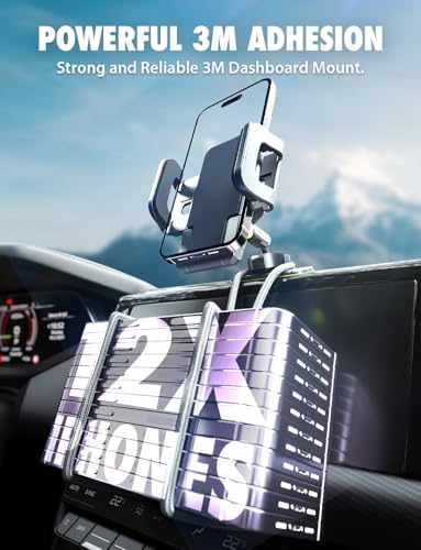 Ultimate Bracketron Car Phone Holder – Versatile Trip Grip Mount for Dashboard & Air Vent with 360-Degree Rotation, One-Handed Release for i Phone, Samsung & Android – Secure, Stylish, and Convenient Driving Companion