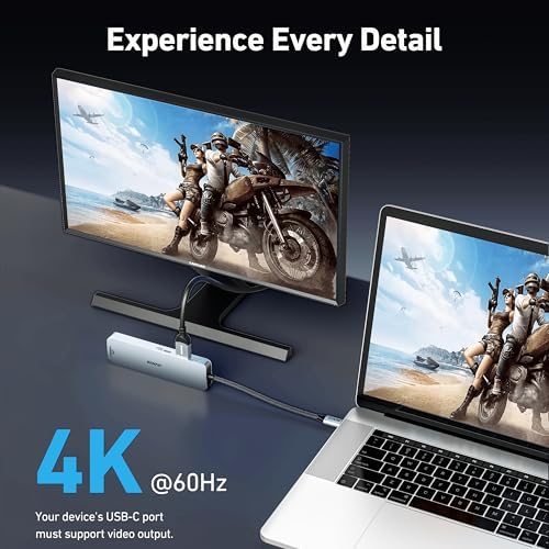 Unlock Unmatched Productivity with BENFEI 6-in-1 USB C Hub: Experience 4 K HDMI Output, Rapid 100 W Charging, Gigabit Ethernet, and Tangle-Free Design for Mac Book Pro/Air, i Pad Pro, i Mac & i Phone 15 Pro/Pro Max – Your All-in-One Connectivity Solution for Enhanced Performance and Seamless Device Integration.