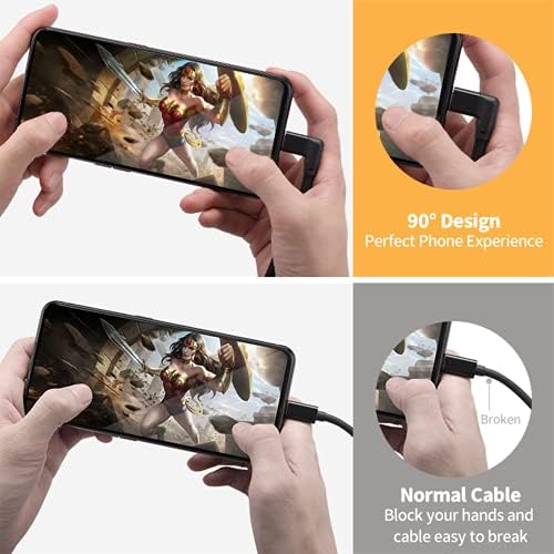 Effortlessly Enhance Your Connectivity with Use Bean 0.6 FT Right Angle USB C Extension Cable 2-Pack – 90-Degree Gen2 20 Gbps Fast Data Transfer for i Phone 16/15, Mac Book, i Pad Pro/Air, Galaxy S25/S24 – Perfect for Tight Spaces and Seamless Charging Solutions