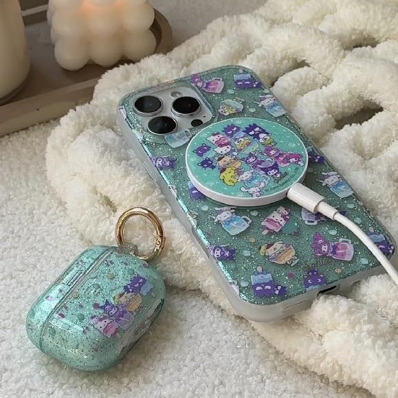 Sonix x Sanrio Hello Kitty & Care Bears Magnetic Mag Safe Charger for i Phone 12-16 Series | 6.5 ft USB-C Fast Wireless Charging Cable | Stylish, Playful, and Efficient Power Solution for Your Device