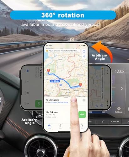 Nissan Altima, Sentra & Rogue Dash Mount Phone Holder – Premium Adjustable Cradle for Smartphones (8-Inch Screen) – Secure, Tool-Free Installation for Enhanced Driving Safety & Convenience (2019-2025)