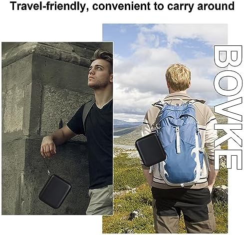BOVKE Premium EVA Hard Case for Baseus 100 W Blade USB-C Laptop Charger – Shockproof Storage Solution with Mesh Pocket for Cables – Perfect for Travel and Organization – Enhanced Protection for Power Banks and Accessories – Sleek Black Design with Detachable Lanyard and Carabiner for Versatile Carrying Options – Ideal for Business Trips and Daily Commutes – Fits Baseus Blade HD 20000 m Ah and 65 W Slim Power Packs – Durable, Water-Resistant Material Ensures Safe Transportation of Your Devices – Elevate Your Charging Experience with This Essential Accessory