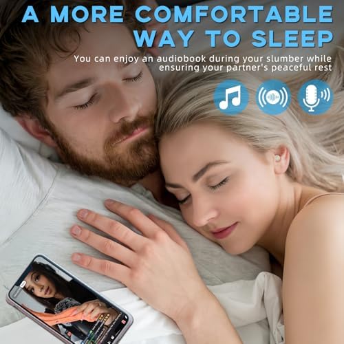 Ivory Wireless Sleep Earbuds – Ultra-Light Bluetooth 5.4 Headphones Perfect for Side Sleepers | Luxurious Comfort with Superior Sound Quality | Ideal for Audiobooks, Meditation, and Relaxing Music Sessions for Enhanced Rest