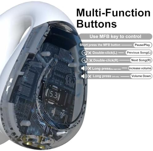 Experience Unmatched Comfort with True Wireless Earbuds for Small Ears – Bluetooth 5.1 Headphones with 48-Hour Playtime, IPX7 Waterproof Rating & Noise Cancelling Mic – Perfect for i Phone, Samsung & Galaxy Users – Stylish Rose Gold Design for Men and Women