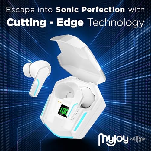 Revolutionize Your Gaming with My Joy Cool Wireless Earbuds – Premium Bluetooth Earphones Featuring Advanced Active Noise Cancelling, Ergonomic Comfort for Long Sessions, Enhanced Sound Quality, and Unmatched Battery Life in Sleek Black Design for Gamers Seeking the Ultimate Audio Experience