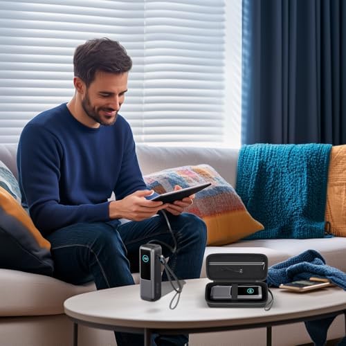 Anker Power Bank Case for 737, Prime & Zolo Models – Travel-Ready Protective Pouch for 25000 m Ah, 24000 m Ah, 27650 m Ah Chargers – Lightweight Charging Station Holder for i Phone & Mac Book – Enhanced Organization & Durability