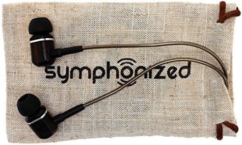 Elevate Your Audio Experience with Symphonized MTRX 2.0 Premium Wired Earbuds – Stylish Wood In-Ear Headphones Featuring Noise Isolation, Built-in Microphone & Volume Control, Ideal for Android Devices, Computers & Laptops (Gun Metal Finish) – Exceptional Sound Quality & Comfort for Music Lovers and Professionals