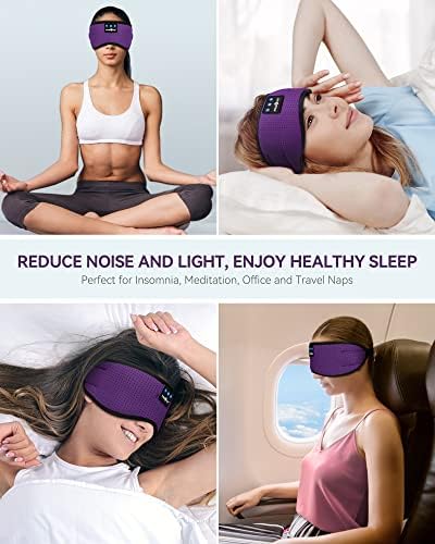 Transform Your Sleep Experience with the MUSICOZY Bluetooth Sleep Mask – Premium Wireless Eye Cover Featuring Built-In Earbuds for Ultimate Comfort, Perfect for Side Sleepers, Office Relaxation, and Travel – Advanced Bluetooth 5.4 Connectivity for Effortless Pairing and High-Quality Sound, Ideal Tech Gift for Anyone Seeking Restful Slumber.