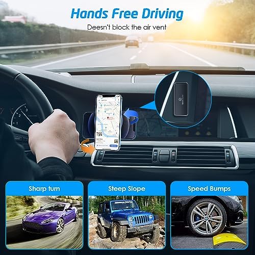 Wix Gear Ultra-Strong Magnetic Phone Car Mount – Universal Dashboard Holder for Smartphones & Mini Tablets | 10 Powerful Magnets for Secure Grip & Hands-Free Convenience | Sleek Adhesive Design with 360-Degree Rotation for Optimal Viewing