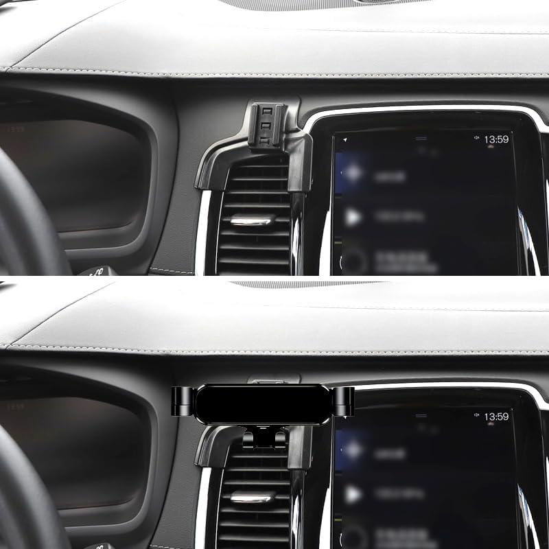 Volvo S90 2017-2024 Premium Phone Holder – Innovative Air Vent Car Mount for Enhanced Navigation & Safety – Effortless Installation with 360-Degree Rotation & Robust Grip for Ultimate Convenience and Style