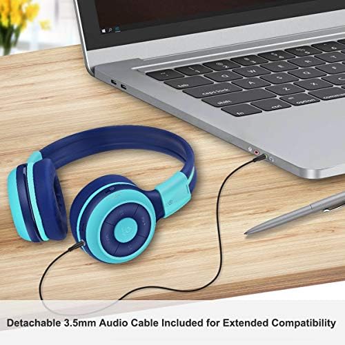 Elevate Your Child’s Audio Adventure with SIMOLIO Kids Bluetooth Over-Ear Headphones – Volume-Limiting Safety (75 d B, 85 d B, 94 d B), Lightweight & Foldable Design for Easy Travel, Adjustable Fit for Growing Ears, Built-in Mic for Online Learning – Stylish, Durable & Perfect for Music, Movies & Educational Content – The Ultimate Listening Companion for Young Explorers