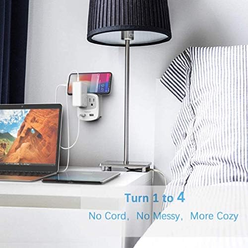 Ultimate TESSAN Type G UK Travel Plug Adapter with Dual USB Fast Charger Ports – Compact US to UK Power Converter for Effortless Global Connectivity in Scotland, London, Ireland, Kenya, Dubai & Qatar