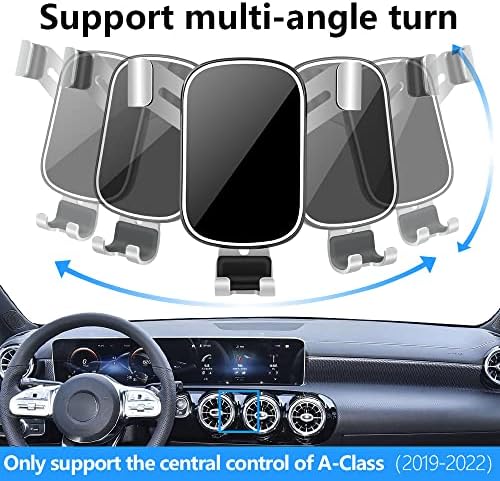 LUNQIN Premium Car Phone Holder for Mercedes-Benz CLA-Class & A-Class: Secure, Stylish, and Functional Mobile Cradle with 360-Degree Rotation for Hands-Free Navigation – Ideal for CLA250, AMG, A220, A35 Models – Effortless Installation & Non-Slip Design for Optimal Driving Experience