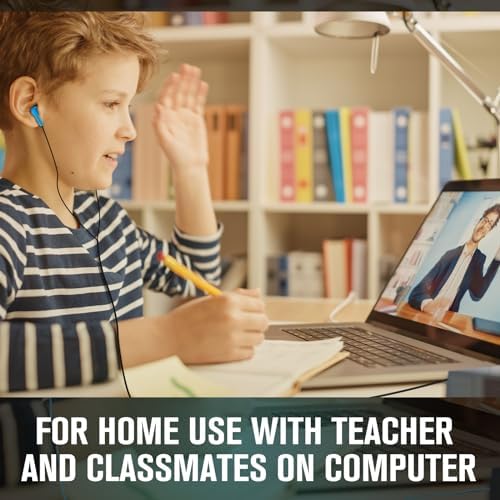 Vibrant 60-Pack Konohan Earbuds for Kids – Retro-Style Classroom Headphones, Individually Packaged for Hygiene, Ideal for Group Learning & Study, Compatible with All Devices, Durable Comfort for All-Day Use