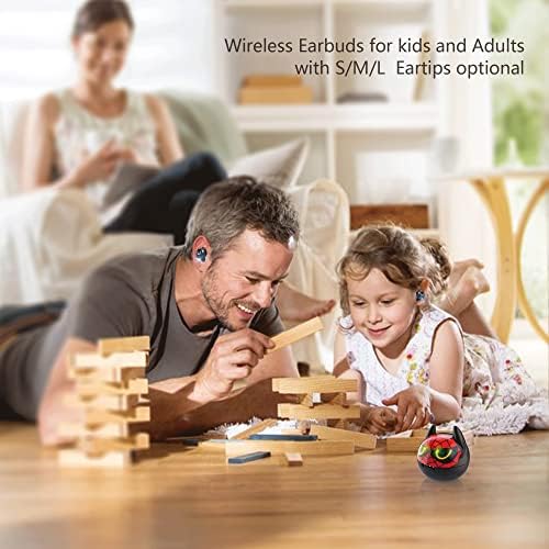 Adorable Panda-Themed Kids Wireless Earbuds – Bluetooth 5.0 with 36 Hours Playtime & IPX6 Waterproof for Active Lifestyles – 3 D Stereo Sound & Built-in Mic for Hands-Free Calling – Perfect for Children and Adults