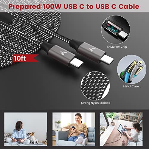 45 W USB-C Super Fast Charger for Samsung Galaxy Devices – Dual Pack with 6.6 ft Cable, Enhanced PPS/PD Wall Adapter for S25, S24, S23 Ultra, S22 Plus, and Galaxy Tab 8 – Ultimate Fast Charging Solution for Smartphones and Tablets