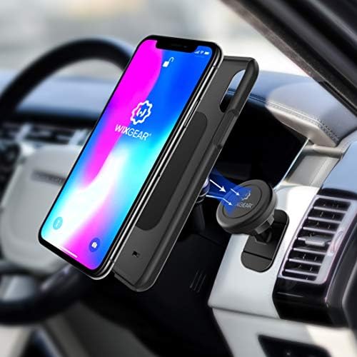 Wix Gear Magnetic Dashboard Mount – Ultra-Secure Stick-On Car Holder for Smartphones & Mini Tablets with Swift-Snap Technology for Effortless One-Hand Operation, Enhanced Stability & Versatile Compatibility for Safe Driving Experience