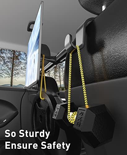 Ultimate Back Seat Tablet Holder for Car – Versatile Headrest Mount for i Pad, Galaxy Tab, Kindle Fire HD, and More (4.7-16.1″) – Perfect Travel Accessory for Kids and Adults with 360-Degree Rotation and Easy Installation