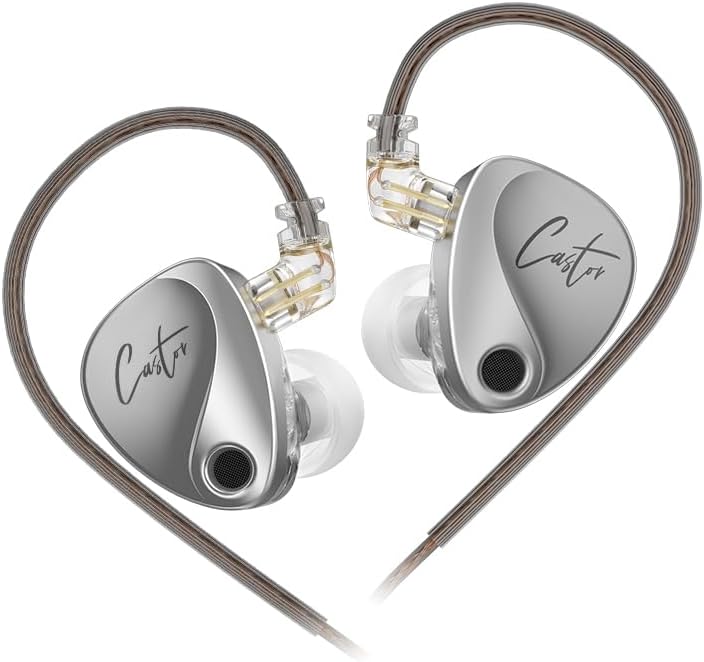 Experience Exceptional Audio with FAAEAL KZ Castor Audiophile In-Ear Headphones – Innovative Dual Dynamic Drivers for Unmatched Clarity, Customizable Tunable Bass for Tailored Sound, Detachable 2-Pin Cable for Future-Ready Adaptability, Integrated Microphone for Effortless Hands-Free Communication, and Ergonomically Crafted for All-Day Wear – The Ultimate Choice for Audiophiles Demanding Superior Sound Quality and Immersive Listening Experience Across Multiple Devices.
