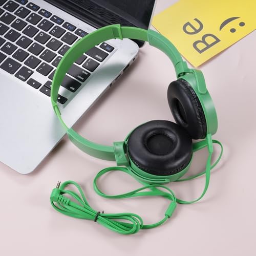 Classroom Audio Excellence: 10-Pack Durable Wired Headphones for Students – Adjustable Comfort, Enhanced Device Compatibility, Lightweight Design for Effortless Portability, Ideal for Group Learning and Focused Study Sessions