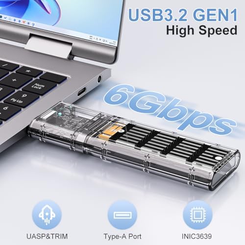 Transform Your M.2 SSD into a High-Speed External Drive with the MAIWO USB 3.2 Gen1 Type-C Aluminum Enclosure – Ultimate Compatibility for B Key & B+M Key SSDs, Effortless Plug-and-Play Setup, and Superior Heat Dissipation for Optimal Performance