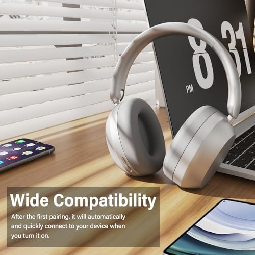 Purple Y05 Wireless Over-Ear Headphones – Unmatched 48-Hour Playtime, Premium Audio Performance, Travel-Friendly Foldable Design, Luxurious Soft Earpads for Ultimate Comfort – Versatile Compatibility & Enhanced Listening Experience