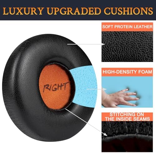 Transform Your Jabra Revo Headphones with SOULWIT Premium Protein Leather Earpads – Enhanced Noise Isolation for Superior Sound Clarity and Comfort – Black Cushions for Long-Lasting Performance and Seamless Installation