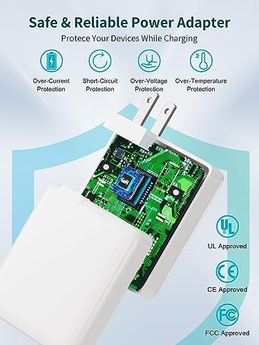 High-Performance 118 W USB-C Power Adapter for Mac Book Pro & Air – Rapid Charging for M1/M2 Models, Compatible with All USB-C Devices, 6.6 ft Durable Cable, Enhanced Speed & Efficiency for 13-16 Inch Laptops, i Pad Pro, and More