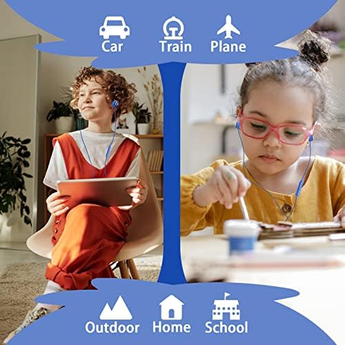 Vibrant Blue Monster Kids Earbuds with Mic – Fun Wired In-Ear Headphones for School & Play – Ultimate Back to School Gift for Boys and Girls, Superior Sound Quality, Lightweight Comfort, Includes Durable Storage Case for Easy Transport