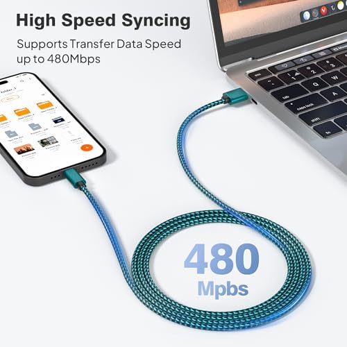 Versatile Elebase USB C Charger Cable Trio – 1.5/3.3/6.6 FT Fast Charging Cords for i Phone 15/16 Max, Samsung Galaxy S8-S24, and Motorola Devices – Durable, Tangle-Free Design for Rapid Data Transfer and Enhanced Compatibility