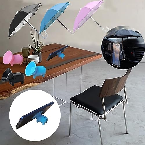 3 Pcs Phone Umbrella Cell, Phone Umbrella for Sun Shad with Suction Cup Stand, Outdoor Sun Phone Umbrella Mobile Holder for Phone with Adjustable Piggy Suction Cup Phone Cell Sunshade – Enhanced Compatibility and Speed