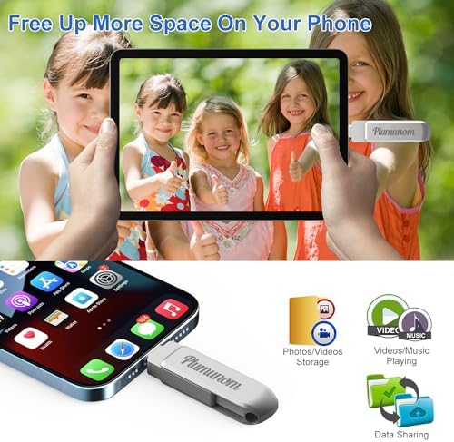 Experience Ultimate Storage Freedom with the 128 GB i Phone Flash Drive – High-Speed USB Memory Stick for Effortless Photo and Video Backup, Compatible with i OS, Android, and PC. Maximize Your Digital Space Today!