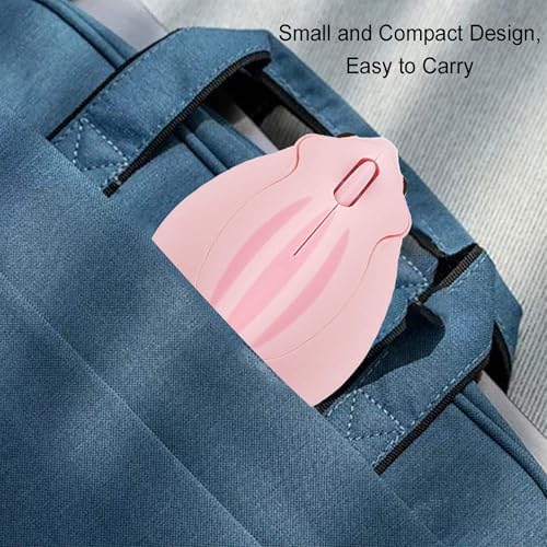 Adorable CHUYI Hamster Wireless Silent Mouse – 1200 DPI Lightweight Cordless Computer Mouse for Kids, Perfect Gift for Home, School & Travel – Fun & Functional Design in Light Blue