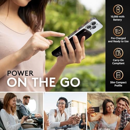 Duracell Core 10 Wireless Portable Charger | 10,000 m Ah Multi-Device Power Bank with USB-C & USB-A Ports for Effortless Charging of Smartphones, Tablets, and More | Compact Design for On-the-Go Convenience and Enhanced Device Compatibility