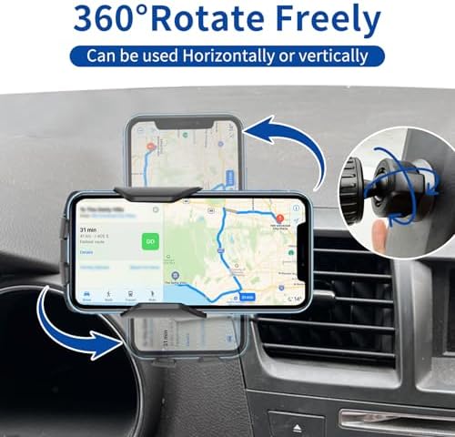 Toyota Highlander 2014-2019 Car Phone Mount – Premium Anti-Shake Phone Holder for Enhanced Navigation, 360-Degree Rotating Cradle Compatible with All Smartphones, Effortless Installation Auto Accessory for Safer Driving