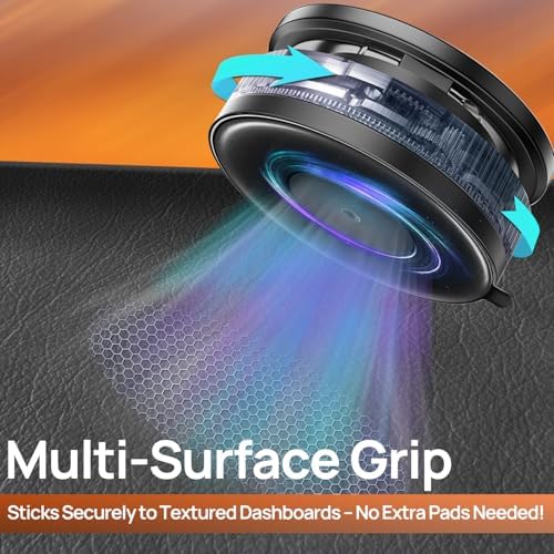 Revolutionary Mag Safe-Compatible 360° Rotating Nano Gel Suction Phone Holder – Premium Dashboard Mount for i Phone 16 & 16 Pro Max, Adjustable Magnetic Stand for Ultimate Hands-Free Navigation & Effortless Viewing Experience