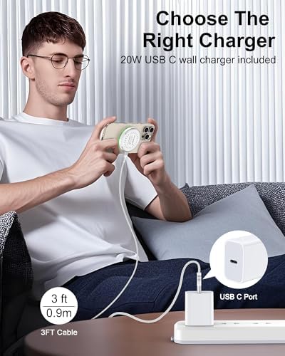 Magnetic Fast Charging Stand for Samsung Galaxy & Google Pixel – 15 W Magsafe Wireless Charger with Built-in Kickstand for Ultimate Convenience – Slim, Portable Design for Effortless Charging at Home or On-the-Go – Compatible with i Phone 12-16 Series, Android Devices & More – Intelligent Safety Features for Reliable Power Delivery – Includes USB-C Cable, Perfect for Travel Enthusiasts and Everyday Users