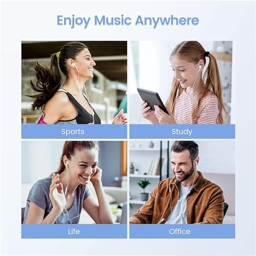 Experience Superior Sound Quality with Zetuti Dual-Pack Wired Earbuds – Ideal for i Phone Users, Featuring Noise Isolation, Built-in Microphone, and User-Friendly Remote Control – Perfect for Music Lovers and Commuters on All 3.5 mm Devices