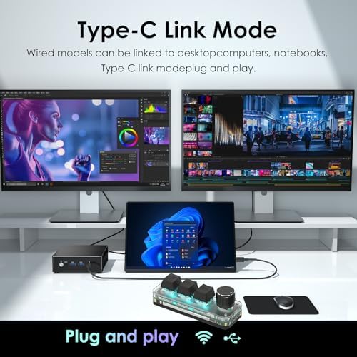 Revolutionize Your Gaming Setup with the Ultimate 3-Key Macro Pad – Programmable Mini Mechanical Keyboard with RGB Backlighting, Ergonomic Knob, and Type-C Connectivity for Enhanced Productivity and Precision in Gaming and Work Tasks